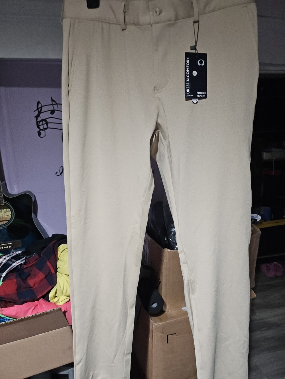 Men's Slim Dress Pants - Beige